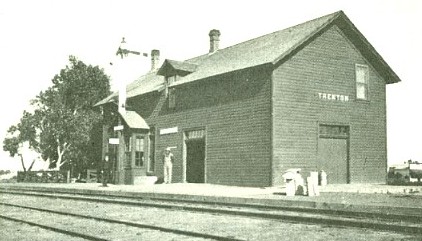 The original train depot in Trenton